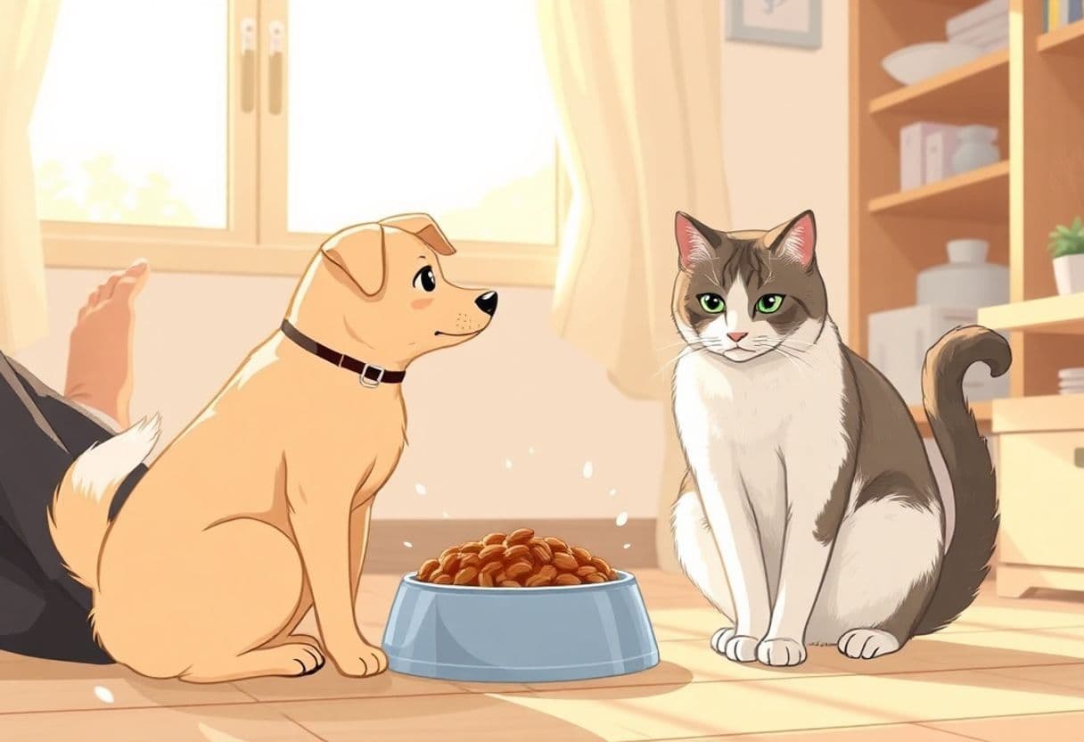 하늘이 푸딩이 밥 전쟁, 아진이네 멀티펫 사료 고민 D+500