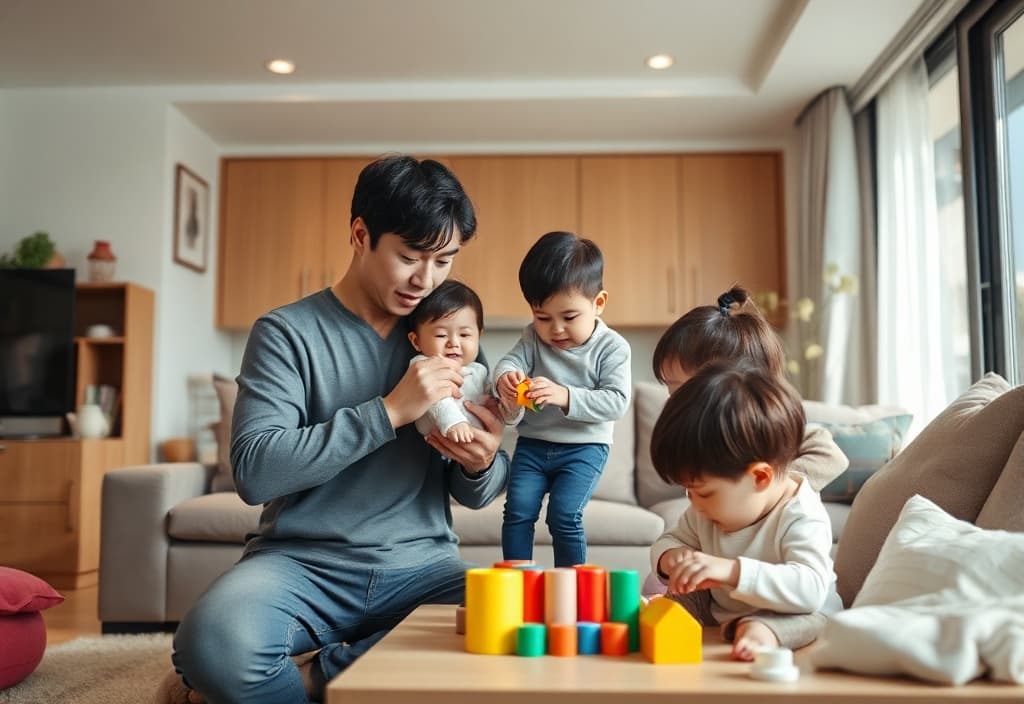 다자녀 가정의 아빠 육아 참여 방법과 효과적인 역할 분담 전략